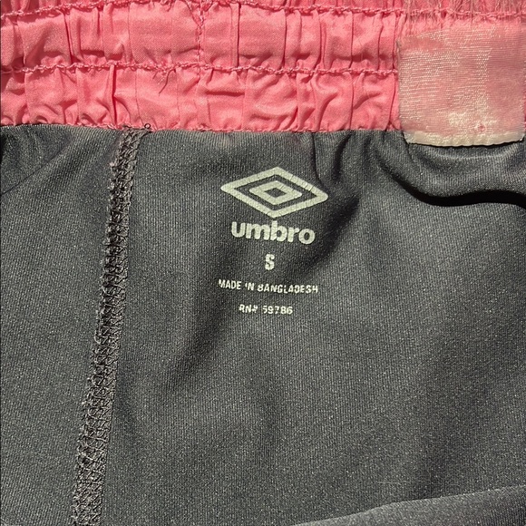 Umbro Pink and Gray Athletic Shorts Lightweight Running - Picture 2 of 8